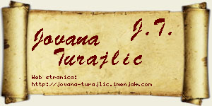 Jovana Turajlić vizit kartica